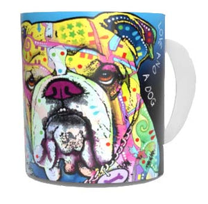 Bull Dog Coffee Mugs by Dean Russo