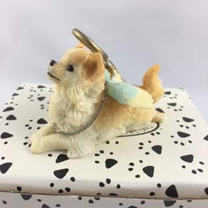 Chihuahua (Long Hair) Angel Dog Ornament