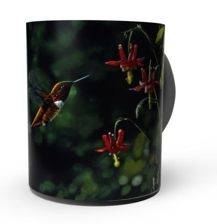 RUFFUS HUMMINGBIRD by CARL BRENDERS COFFEE MUG