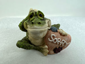 " Sorry  " Message Frog