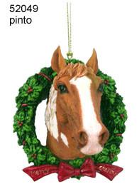 Pinto Horse Ornament