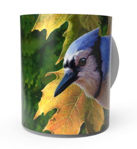 Blue Jay Coffee Mug by Rod Lawrence