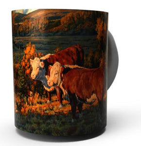 CATTLE COUNTRY-HEREFORD COW COFFEE MUG-Art by Bruce Miller