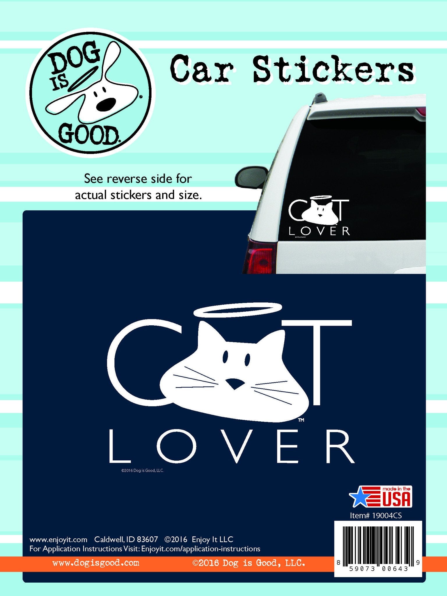 cat lover car sticker