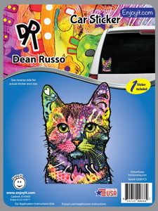 Cat Car Decal by Dean Russo
