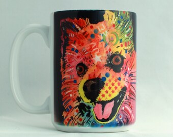 Pomeranian Coffee Mugs by Dean Russo