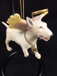 Bull Terrier Angel Dog Ornament