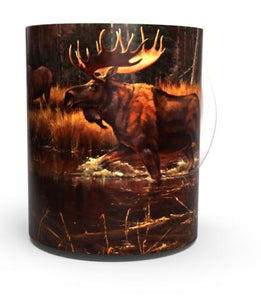 POWER AND GRACE MOOSE by PACO YOUNG COFFEE MUG