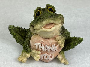 " Thank You " Message Frog