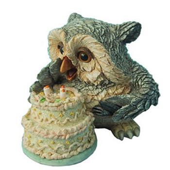 Owl Birthday Figurine