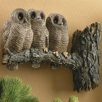 Screech Owls Wall Sculpture