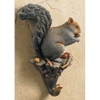 squirrel wall hook