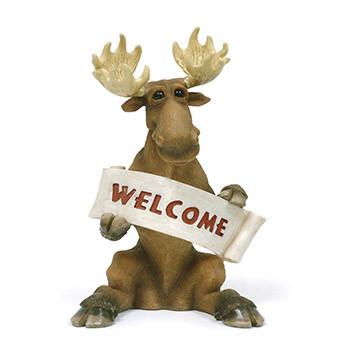 Welcome Moose Sculpture